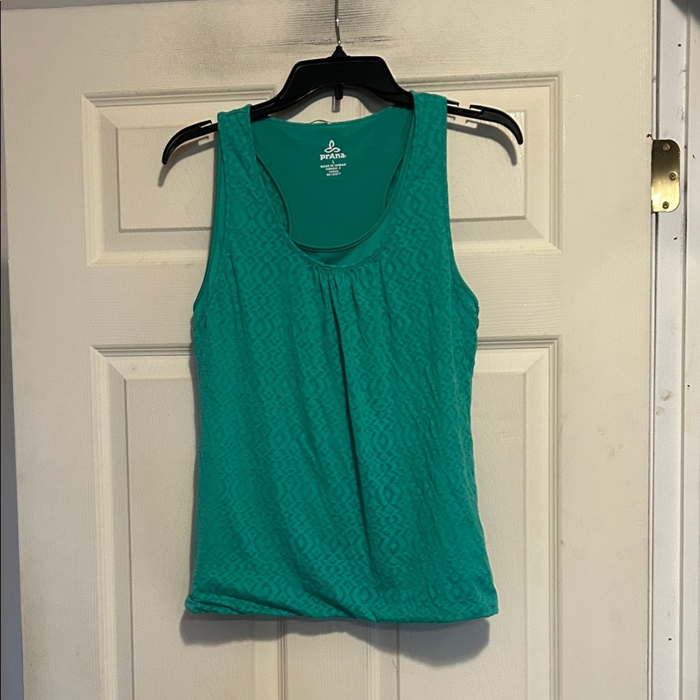 Prana Green Tank Top Size Large